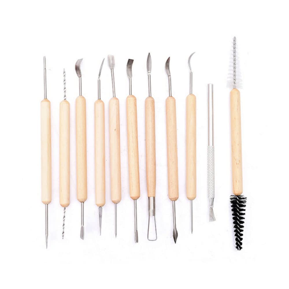 Clay Tools 40PCS Pottery Tools Clay Sculpting Tools Polymer Clay Tools Kit Ceramic Tools for DIY Handcraft Modeling Clay Carving Tools Set