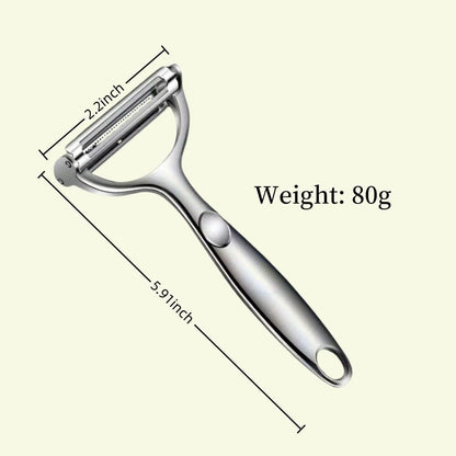 Huakai Multifunction Vegetable Peeler Julienne Peeler for Kitchen (2-in-1 peeler)