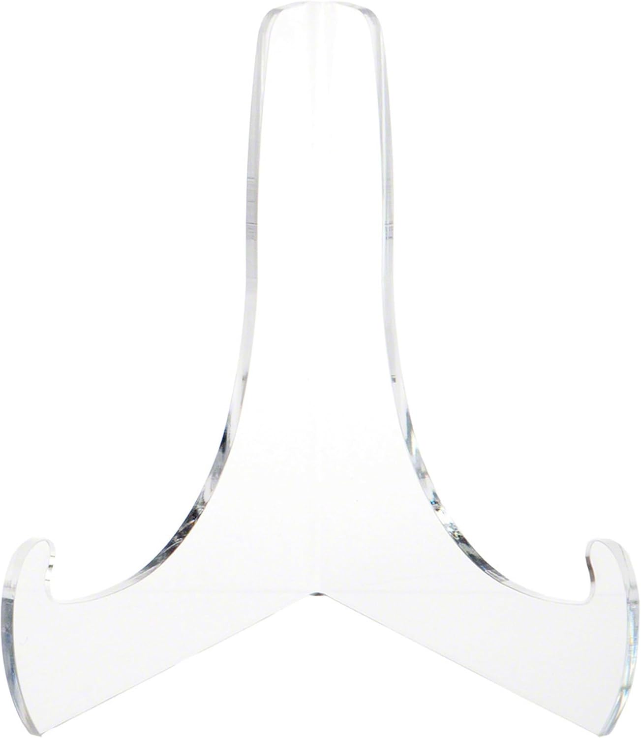 Plymor Clear Acrylic 60-Degree Angle Easel, 9" H x 9" W x 7.25" D with Deep Support Ledges