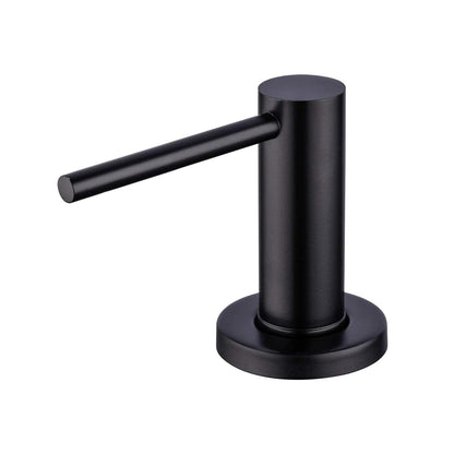 Soap Dispenser for Kitchean Sink, Built in Black Soap Dispenser Stainless Steel Soap Pump with 40" Extension Tube and 500ml Bottle Easy to Refill