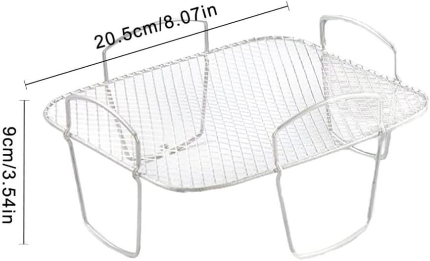 Air Fryer Rack for Air Fryer, 304 Stainless Steel Accessories, Dehydrator Rack, Toast Rack, Grill