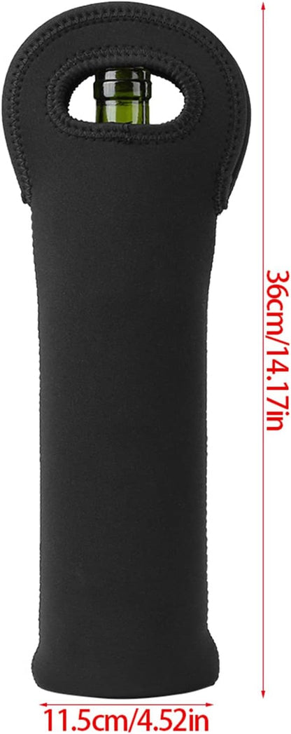3pcs Thick Insulating Neoprene Wine Carrier Travel Bag - Waterproof Dustproof Champagne Bottle Tote