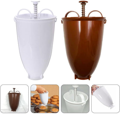 CALLARON 2pcs Doughnut Maker Machine, Mini Manual Donut Maker for Kitchen, Restaurant, Home Use