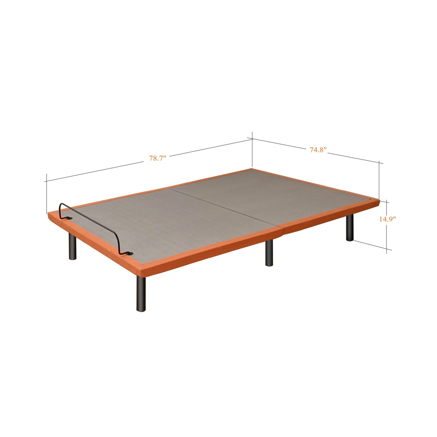 ESHINE King Adjustable Bed Frame Base - Easy to Install in 5 Minutes, Massage, Wireless Remote, Foot&Head Inclined, Zero Gravity, Dual USB Ports, Under Bed Light, 3000 Premium Series