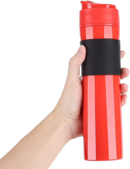 Dioche Bottle, 350ml Portable Tea Coffee Maker Drinking Water Cup for Travelling, Red