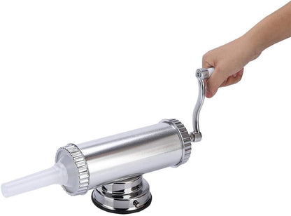 2 LB Food Grade Stainless Steel Vertical Sausage Stuffer Maker Sausage Filler Meat Pork Filler for Home & Restaurant