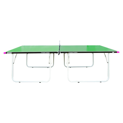 Butterfly Compact Outdoor Ping Pong Table - Thick Outdoor Table Tennis Table - All-Weather Removable Ping Pong Net Included - Ships Assembled - Folds and Rolls for Easy Transport