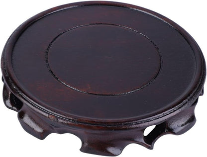 Wooden Display Stand for Teapot, Vase, Bonsai, Home Office Decorative Base