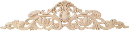 TOPINCN 50x12cm Wood Carving Applique, European DIY Decoration for Home Furniture