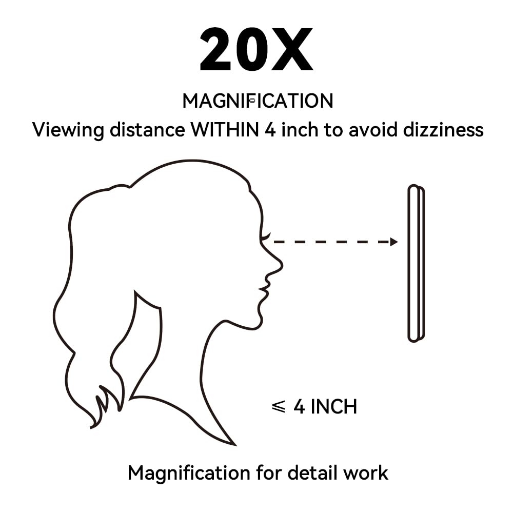 HIEEY Lighted Makeup Mirror, Hollywood Vanity Mirror with Lights, Three Color Lighting Modes, and 5X Magnification Mirror, Smart Touch Control, 360°Rotation (17.3in,White,Gift Box)
