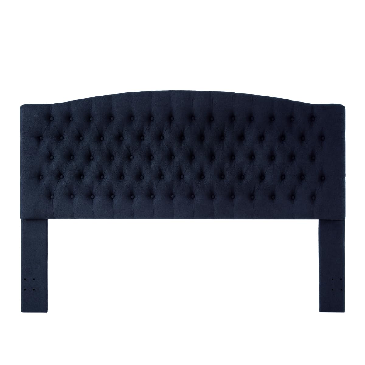 24KF Boucle Upholstered Tufted Button King Headboard and Comfortable Fashional Padded King/California King Size headboard,6025-K-Boucle-Navy Blue