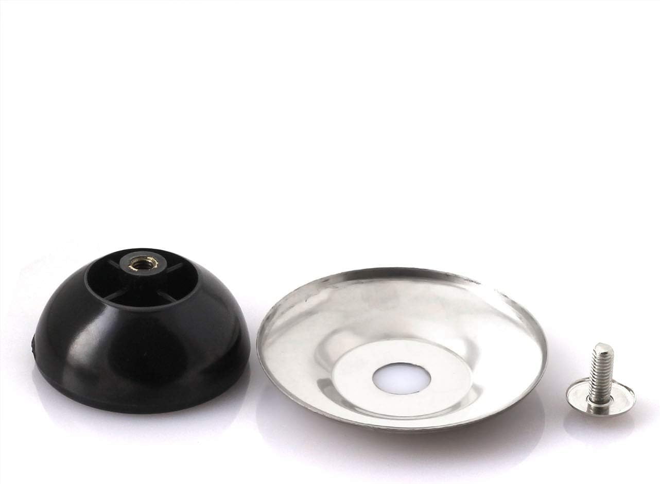2-Pack Universal Pot Lid Knob Handle, Stainless Steel Base Circular 5.3x7cm Dia - Kitchen Cookware Replacement