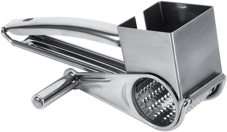 Stylish Design Kitchen Cheese Grater, Multipurpose Stainless Steel Rotary Shred Tool