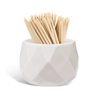 NIIIYTYB Cocktail Pick Holder Decorative Toothpick Dish and Holder Crystal Jug Toothpicks Container Cute Tooth Holder for Parties Weddings Get Togethers and Home Decor Elegant Toothpick Organizer