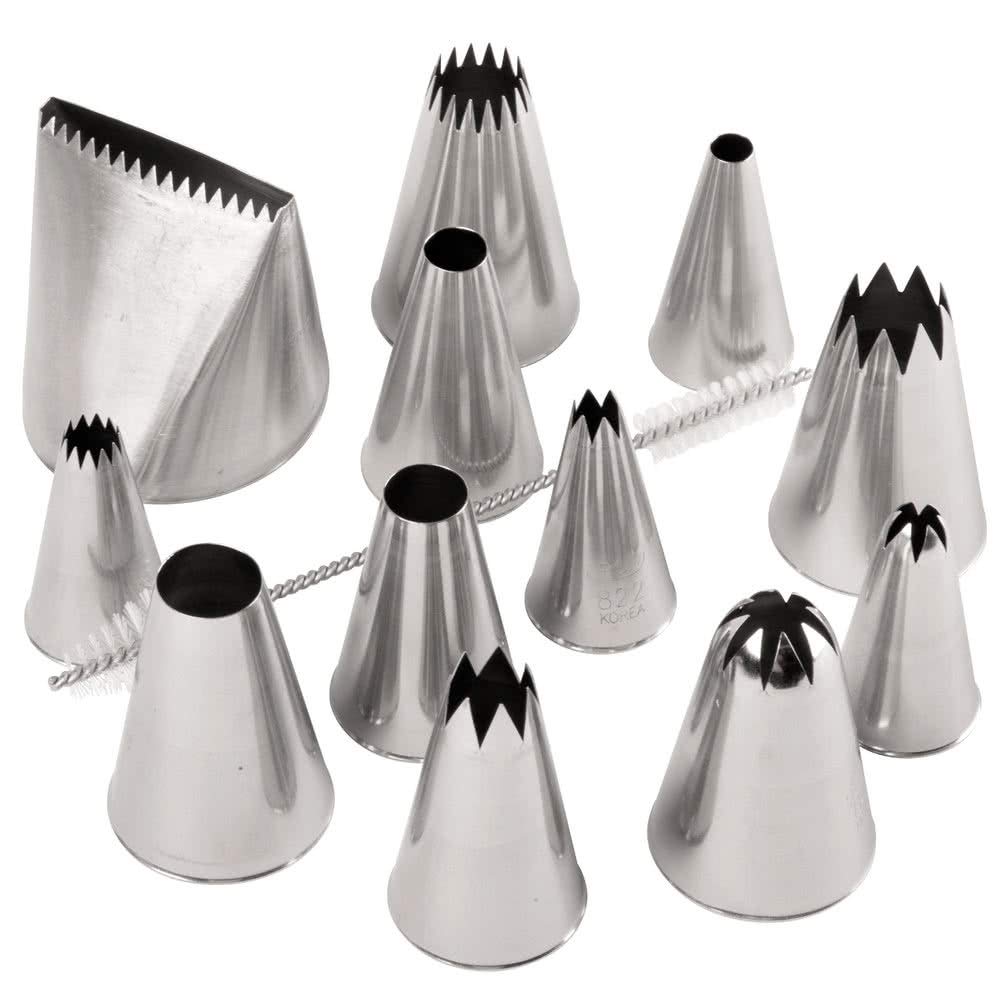 Ateco Jumbo Tip Set, Silver