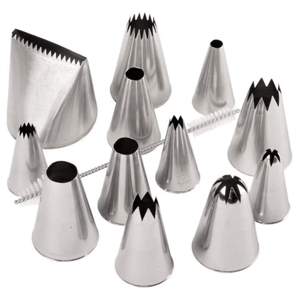 Ateco Jumbo Tip Set, Silver