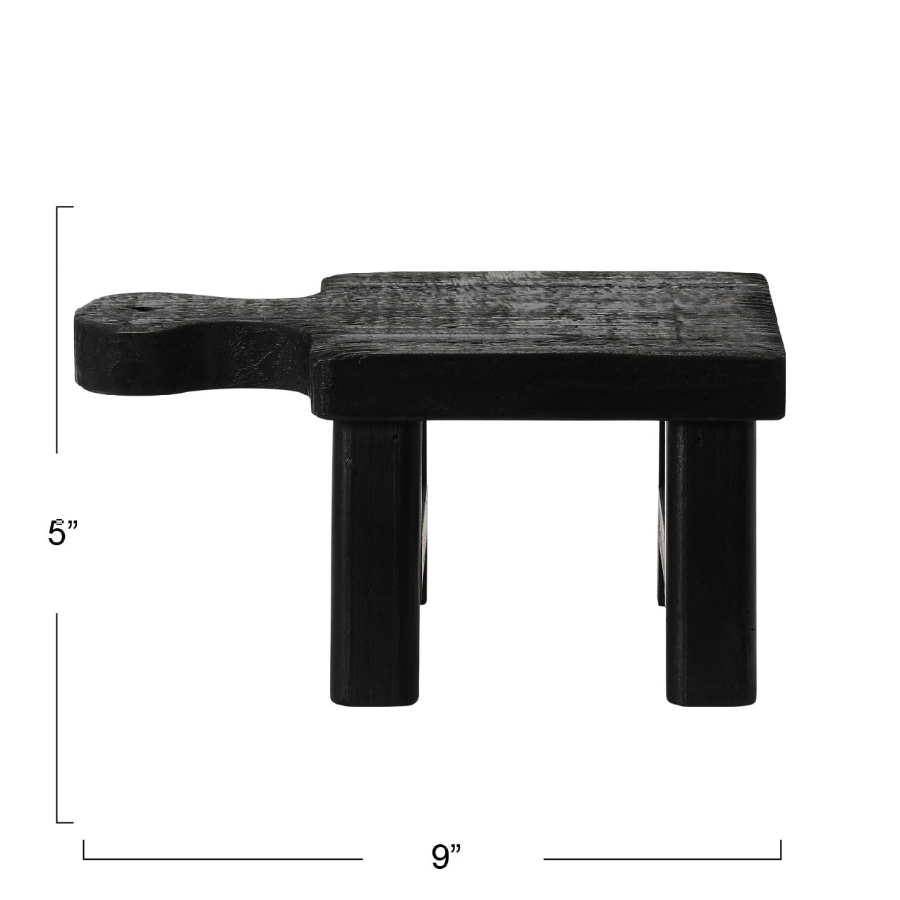 Creative Co-Op Decorative Wood Pedestal, Black