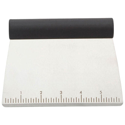 KitchenAid All Purpose Stainless Steel Dough Pastry Scraper/Chopper/Cutter with Measurement Scale, 6-Inch