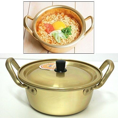 Korea Noodle Pot/Hot Shin Ramyun - Aluminum Pot 6.3" (16cm), Traditional Hot Pot