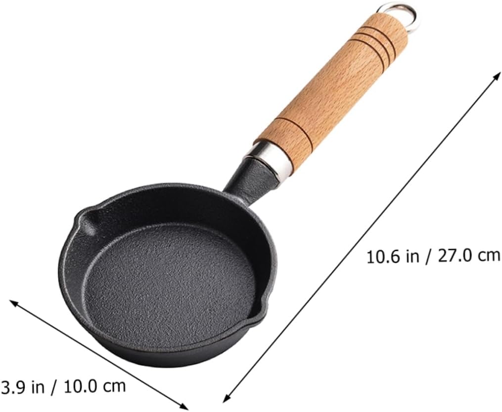 HOMSFOU Mini Omelet Pan, Non Stick Marble Frying Pan for Cooking Eggs, Small Nonstick Earth Cookware