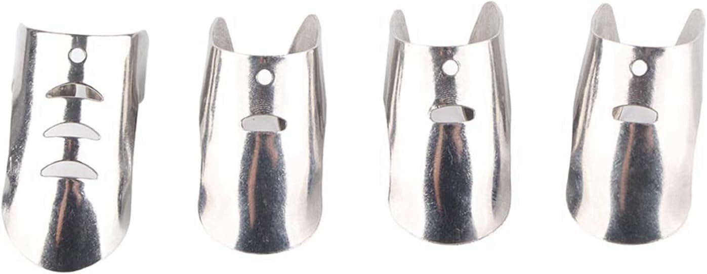 TOPINCN Finger Guard 4PCS, Stainless Steel Protector to Avoid Hurting for Cutting and Slicing