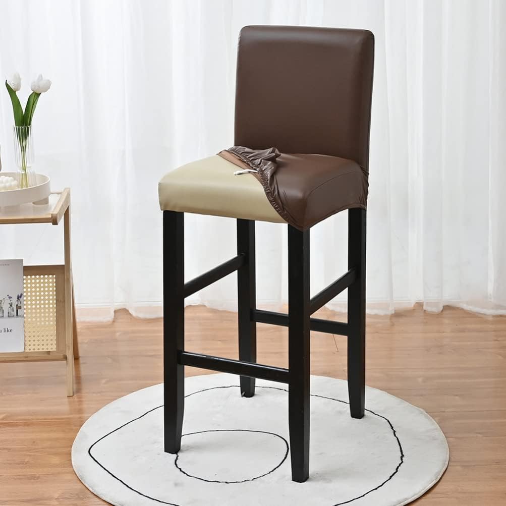 ARTIBETTER Wedding Elastic Band Elastic Chair Cover Leather
