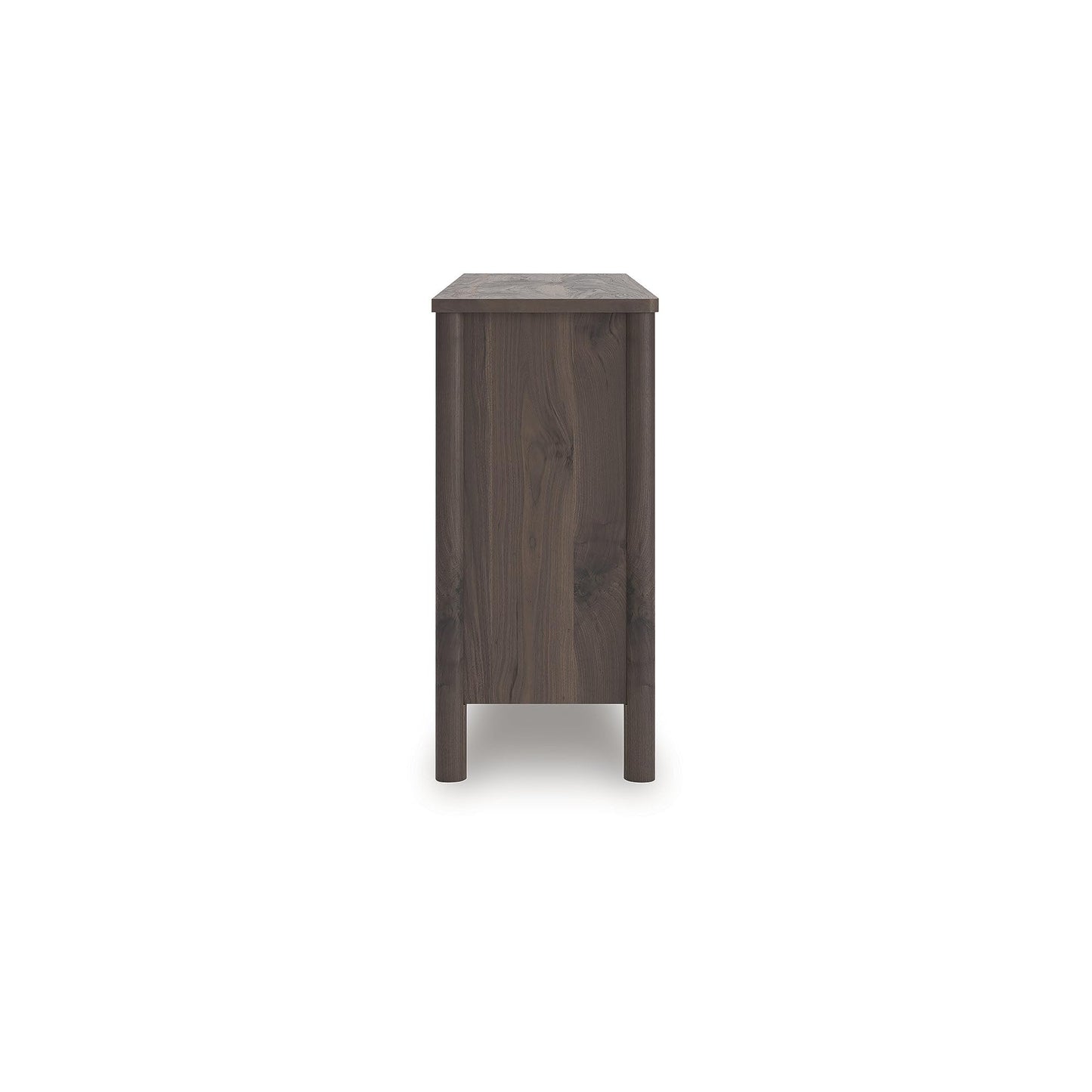 Signature Design by Ashley Symarro Casual 6-Drawer Dresser with Walnut Finish, Dark Brown