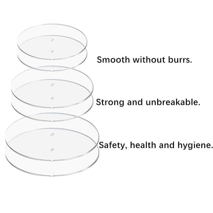 RUITASA Acrylic Cake Discs Set, Cake Scraper Smoother,Icing Smoother for Cake Decorating with 6 Acrylic Discs, 2 Icing Scraper and 3 Center Dowel for 3 Tier Cake Making, Serving Bake Goods