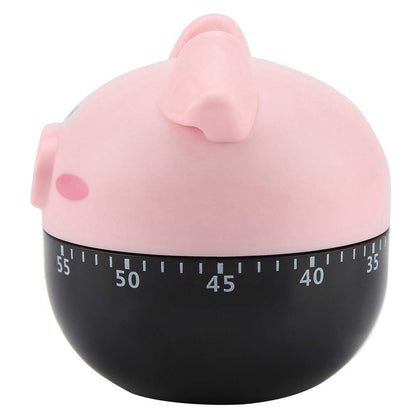 Cute Cartoon Pig Kitchen Timer,Mechanical Timers Counters,for Cooking Timing Tool Alarm Clock,Portable Alarm Clock Kitchen Cooking Tool()