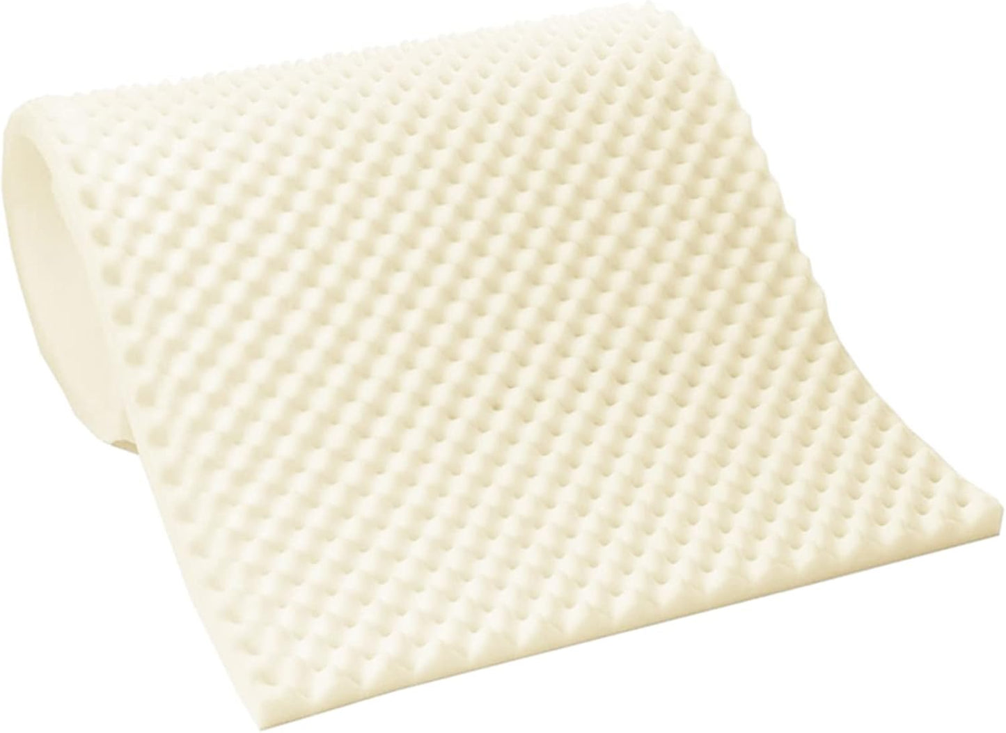 2-inch Greaton Breathable Convoluted Egg Shell Foam Mattress Topper | Toppers for Mattresses Adds Ultimate Comfort