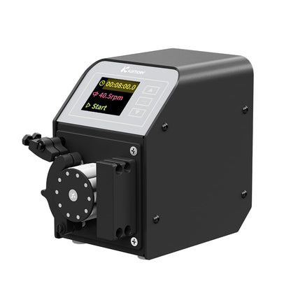 Kamoer M0-KMC Dual Channel 0-10.3ml/min (One Channel) Low Flow Adjustable High Precision 24V Closed Loop Stepper Motor Peristaltic Pump Liquid Dosing Pump for Laboratory with RS485 Control