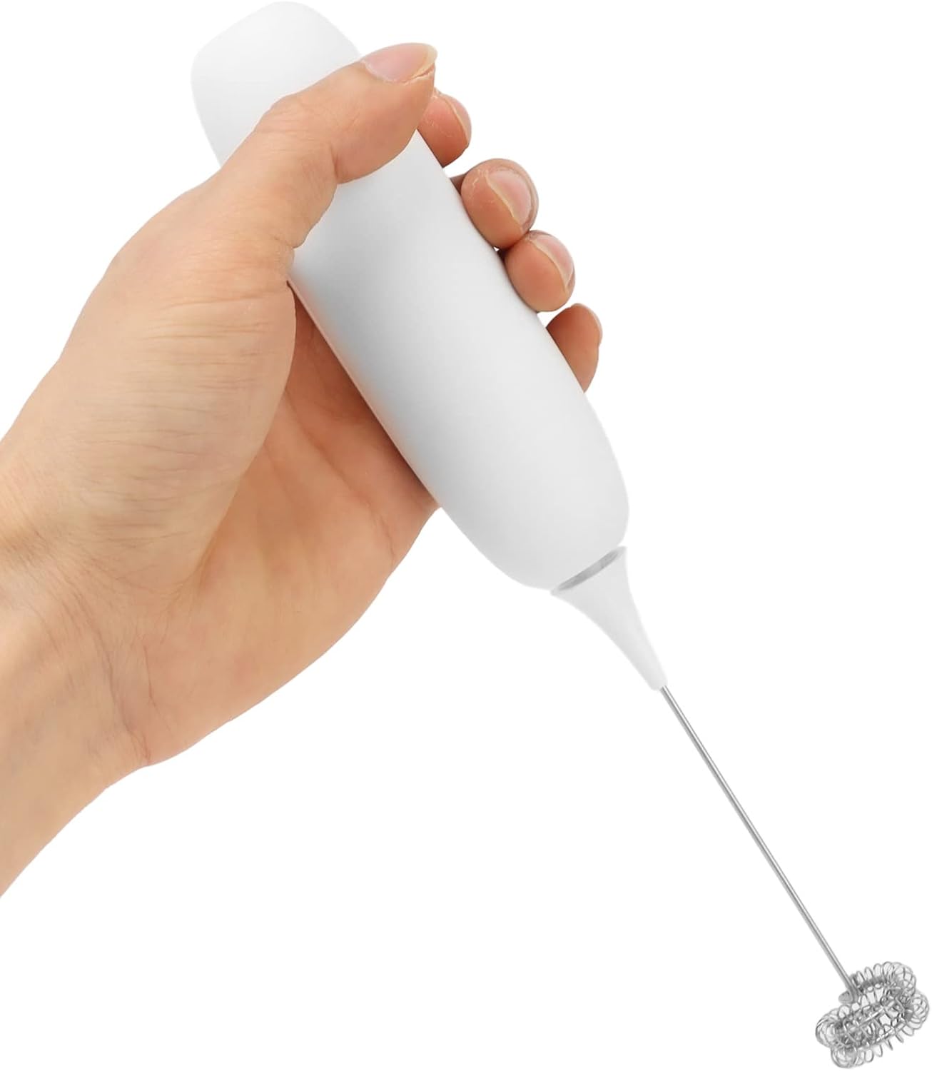 Handheld Battery Operated Milk Frother, Electric Foam Maker, Egg Beater for Coffee, Latte, Hot Chocolate, Mini Drink