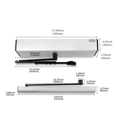 Olideauto Automatic Swing Door,ADA Door Opener AC110V Low Energy for Commercial Door with 2pcs Wireless Handicapped Push Switches