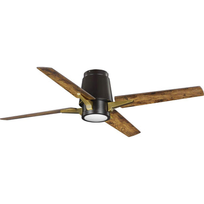 Progress Lighting Lindale Collection 52" Four-Blade Architectural Bronze Ceiling Fan