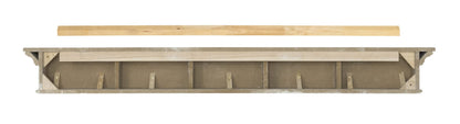 Pearl Mantels ARYB72610 Premium Grade A MDF White mantel shelf, Crisp White paint, 72"L x 9"D x 8"H, The perfect compliment to your hearth and home