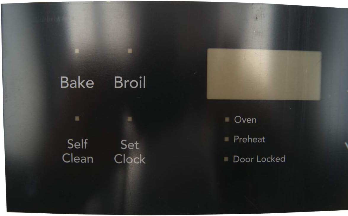 Supplying Demand 316419145 4582995 Range Black 10 Button Clock Overlay Replacement