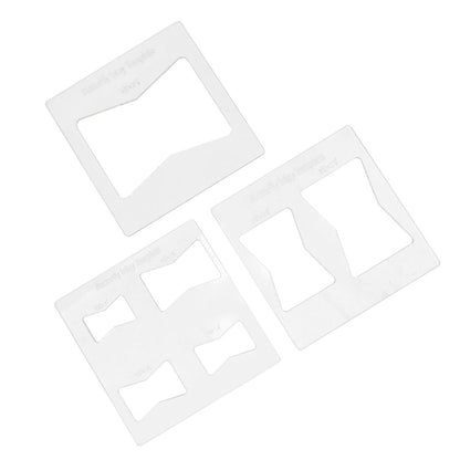 Oumefar 3Pcs Butterfly Inlay Templates Kit, 6x6 Inches Butterfly Templates for Woodworking, Router and Decorative Templates for Woodworking, Bowtie Router Template Jig Kit