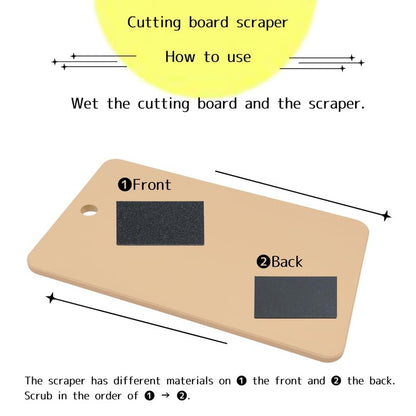 Kitchen Star Tsukihoshi Rubber Cutting Board Made in Japan,Dishwasher-Safe Size:14.96×9.06×0.39inches(385×233×10mm) Equipped with a Cutting Board Scraper for Synthetic Rubber Cutting Boards (L)