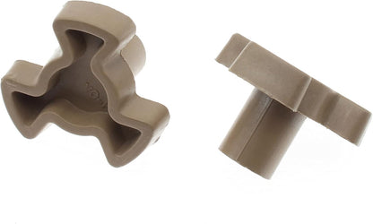 FDXGYH Microwave Turntable Coupler, 2 Pcs Microwave Oven Roller Guide Support Glass Tray Drive Coupling Replacement