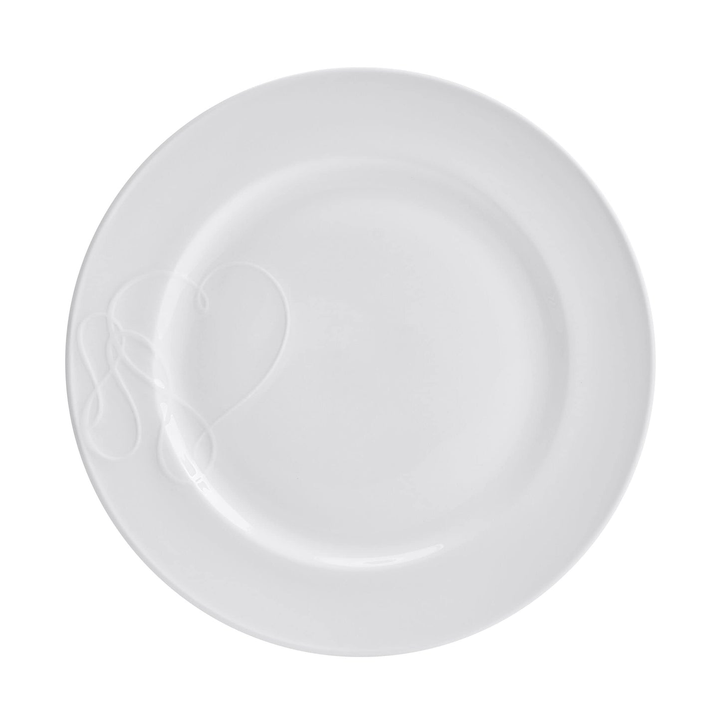 Mikasa Love Story White Chip Resistant 18 Piece Dinnerware Set, Service for 6