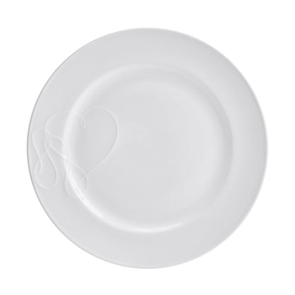 Mikasa Love Story White Chip Resistant 18 Piece Dinnerware Set, Service for 6