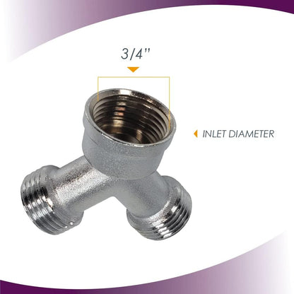 3/4” Y Connector for Steam Dryer, 2 Pack