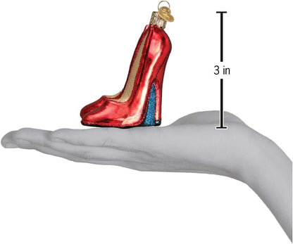 Old World Christmas Glass Blown Ornament, Glamour Heels (32266)
