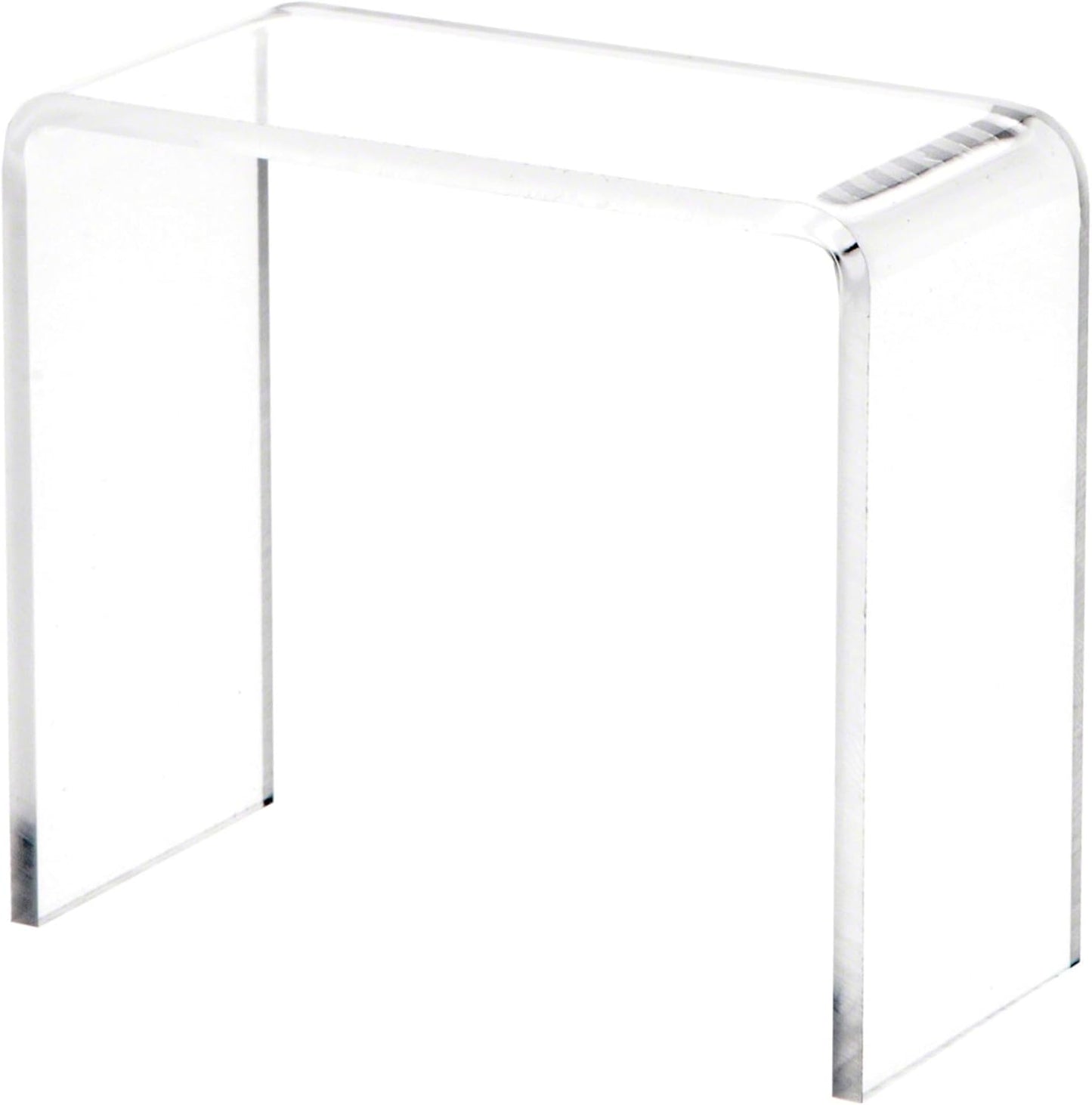3" 3" 1.5" (3/32" Plymor Clear Acrylic Vertical Rectangular Display Riser, H x W x D thick)