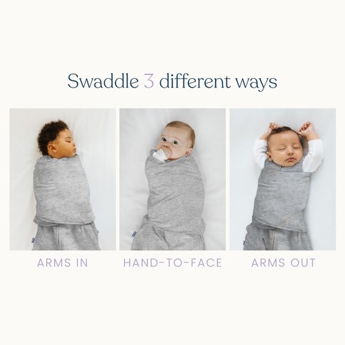 HALO 100% Cotton Sleepsack Swaddle - 3-Way Adjustable Wearable Blanket, TOG 1.5, Leaves, Newborn 0-3 Months