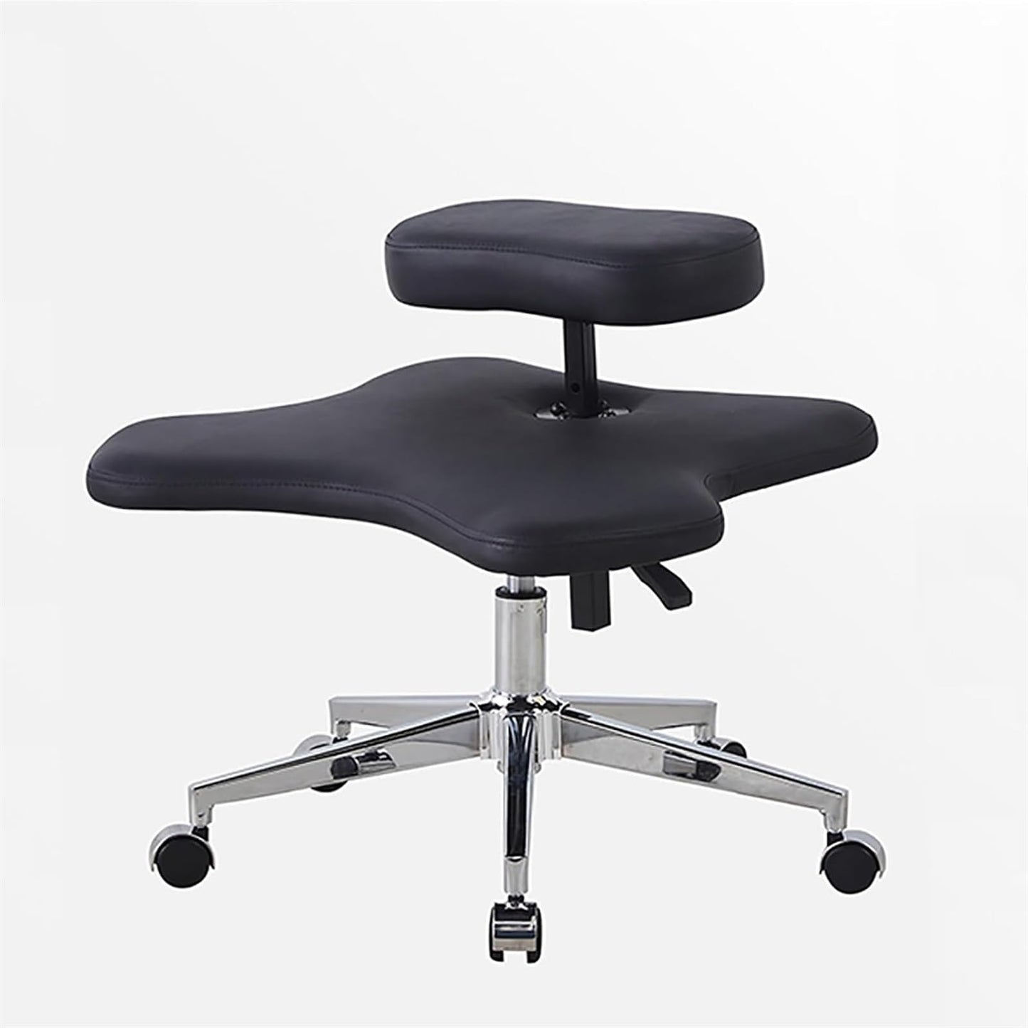 Meditation Chair,Cross Legged Chair, Height Adjustable Ergonomic Office Chair Kneeling, Office Furniture for Small Spaces Criss Cross Chair(Black)
