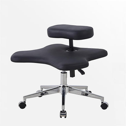 Meditation Chair,Cross Legged Chair, Height Adjustable Ergonomic Office Chair Kneeling, Office Furniture for Small Spaces Criss Cross Chair(Black)