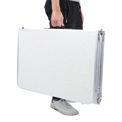 Eminchu Folding Table with Sprayed Fireproof Board Foldable Design Easy to Carry Camping Furniture Supplies High Strength Aluminum Alloy Material for Outdooor Picnic Camping Travel