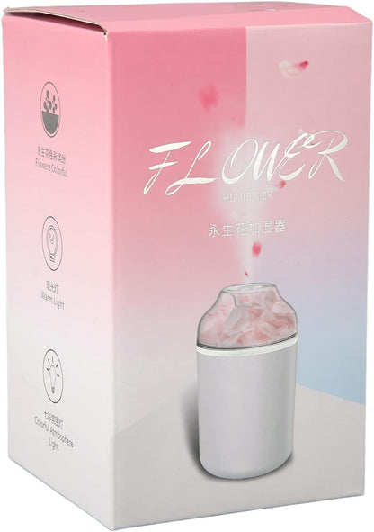 Colorful Mini Humidifier, USB Desktop Humidifier for Car, Office, Bedroom, Auto Shut Off, 2 Mist Modes - Sakura