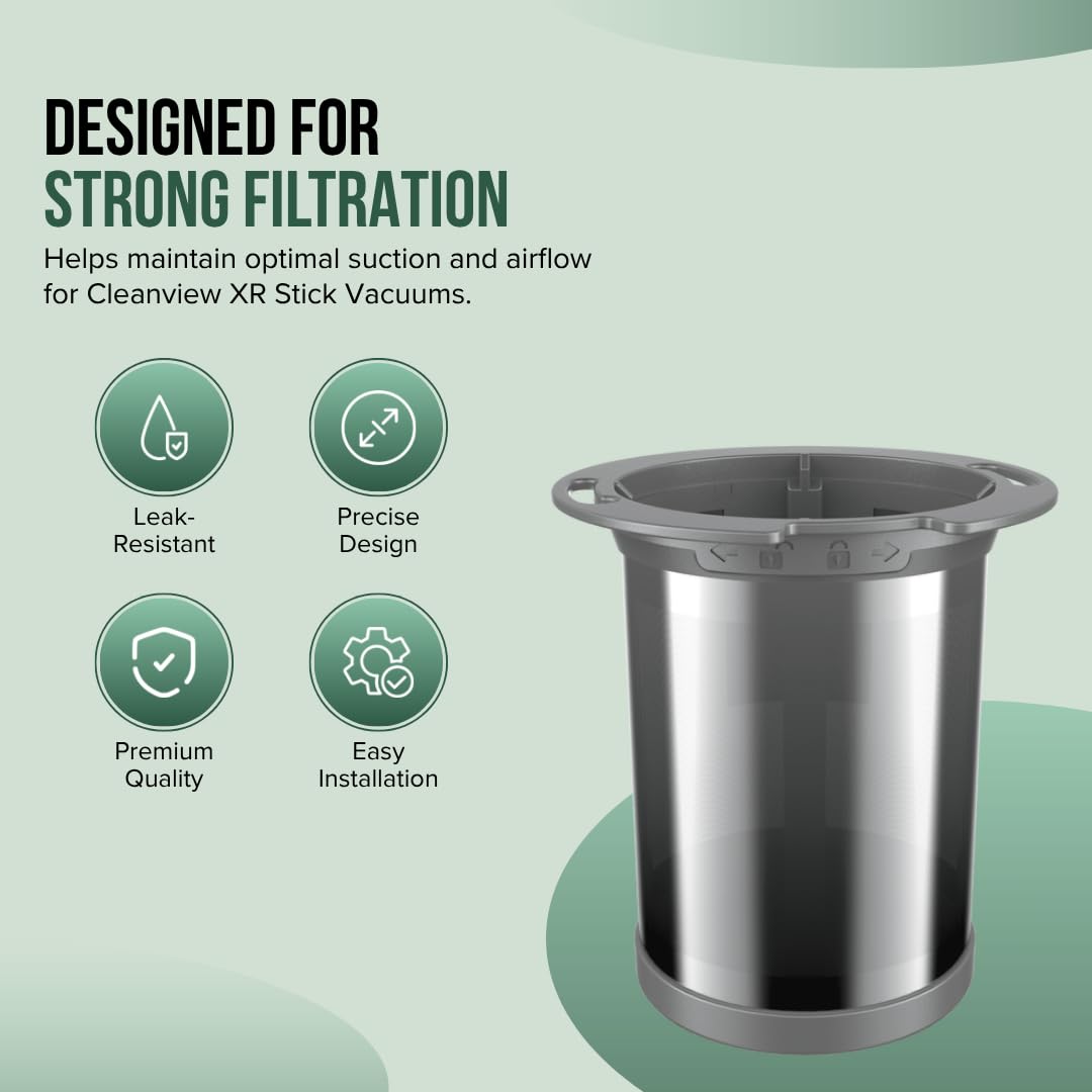 Replacement Filter Cup Mesh Screen for Bissell Cleanview XR Stick Vacuums - Fits Models # 3789U, 3789, 3789X, 3797V, 3797, 3797W
